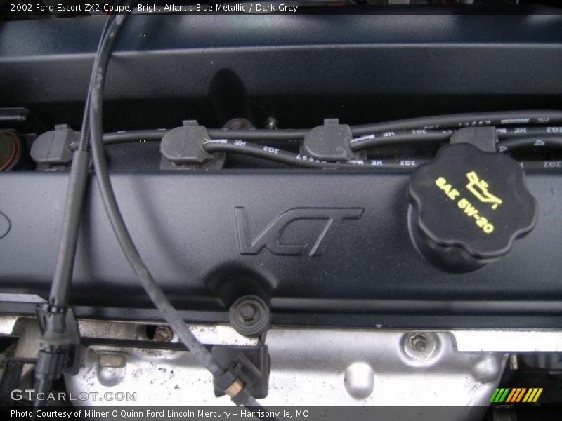 Bright Atlantic Blue Metallic / Dark Gray 2002 Ford Escort ZX2 Coupe