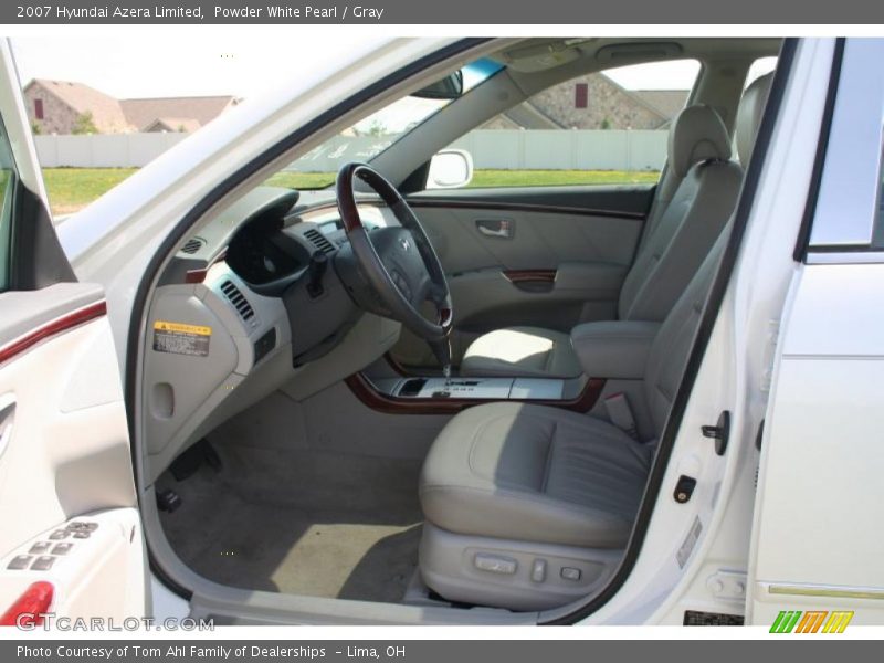 Powder White Pearl / Gray 2007 Hyundai Azera Limited