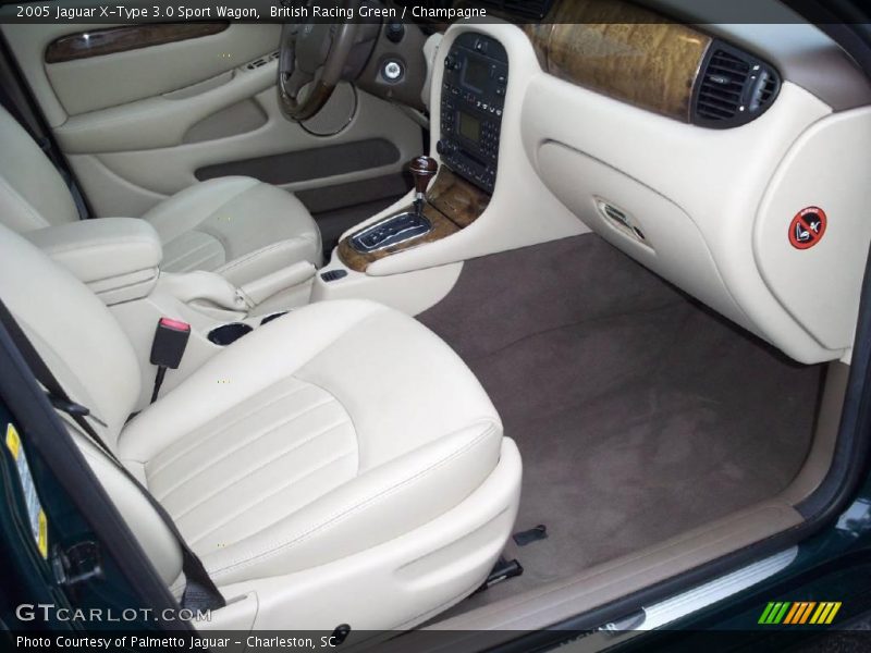 British Racing Green / Champagne 2005 Jaguar X-Type 3.0 Sport Wagon