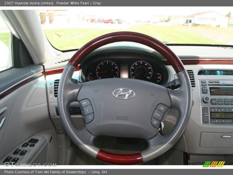 Powder White Pearl / Gray 2007 Hyundai Azera Limited