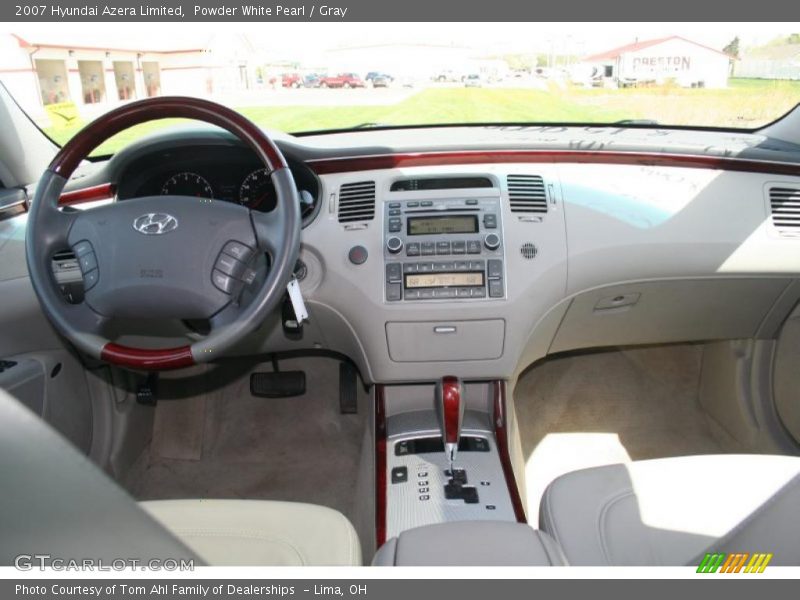 Powder White Pearl / Gray 2007 Hyundai Azera Limited