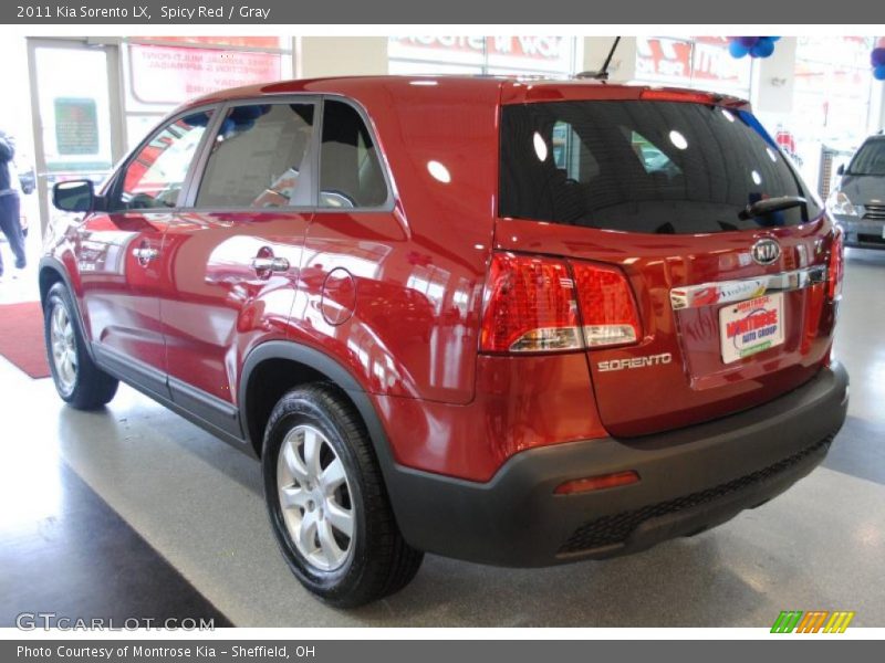 Spicy Red / Gray 2011 Kia Sorento LX