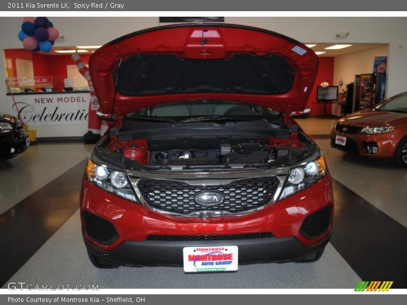 Spicy Red / Gray 2011 Kia Sorento LX
