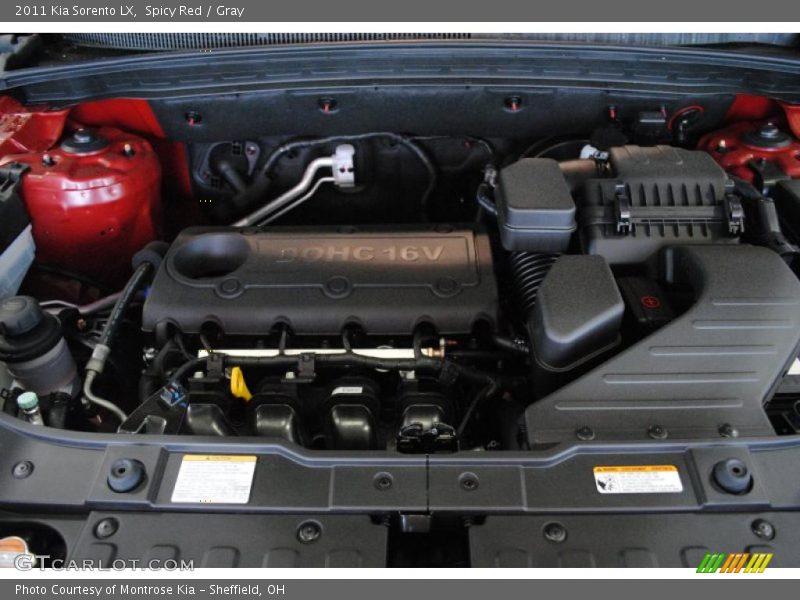 Spicy Red / Gray 2011 Kia Sorento LX