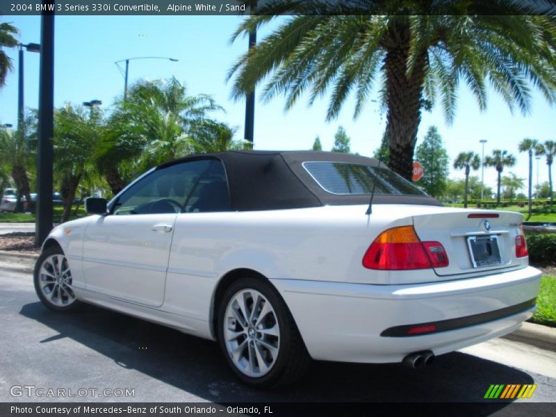 Alpine White / Sand 2004 BMW 3 Series 330i Convertible