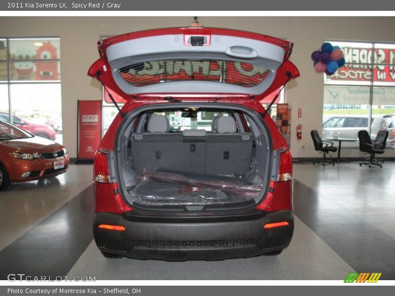 Spicy Red / Gray 2011 Kia Sorento LX