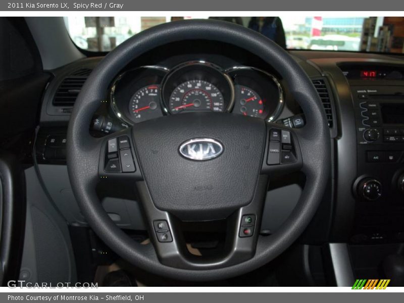 Spicy Red / Gray 2011 Kia Sorento LX