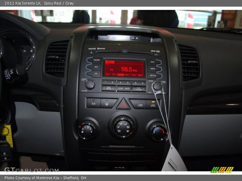 Spicy Red / Gray 2011 Kia Sorento LX