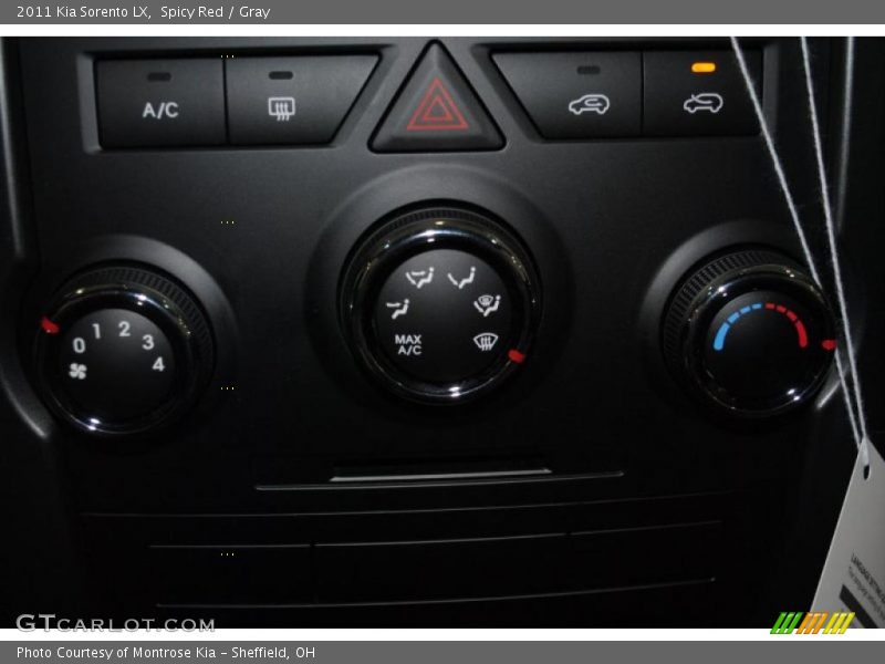 Spicy Red / Gray 2011 Kia Sorento LX