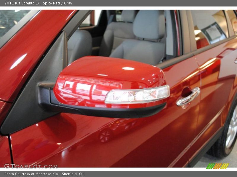 Spicy Red / Gray 2011 Kia Sorento LX