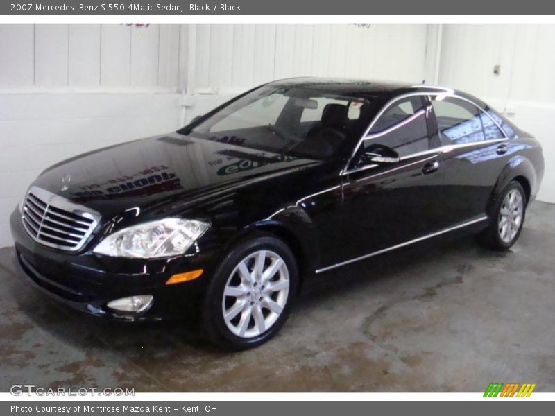 Black / Black 2007 Mercedes-Benz S 550 4Matic Sedan