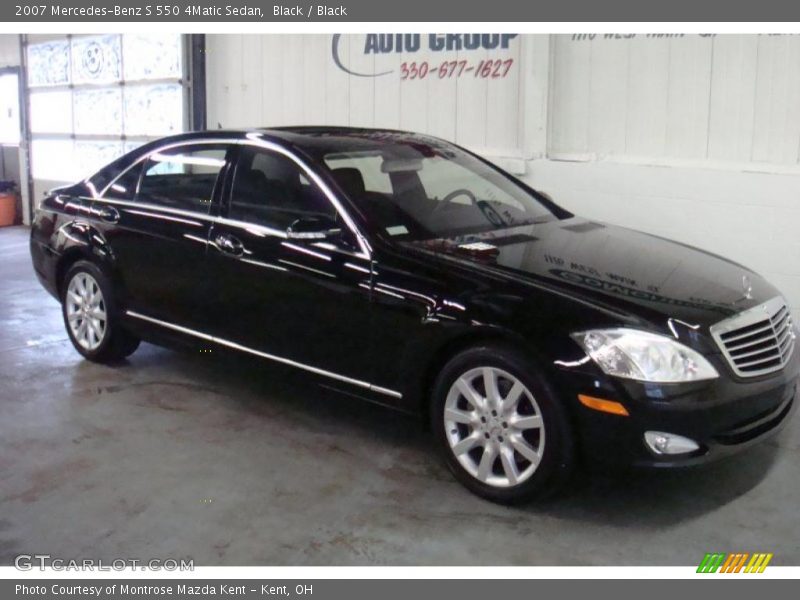 Black / Black 2007 Mercedes-Benz S 550 4Matic Sedan