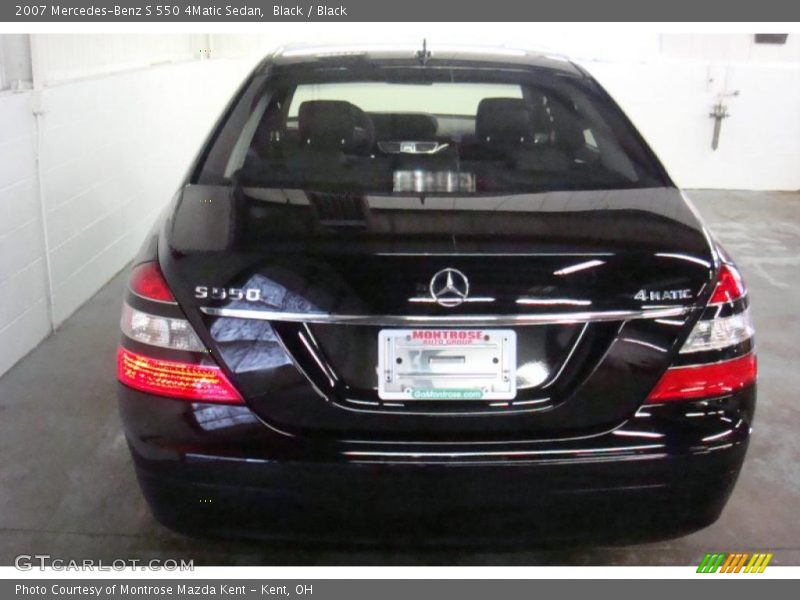 Black / Black 2007 Mercedes-Benz S 550 4Matic Sedan