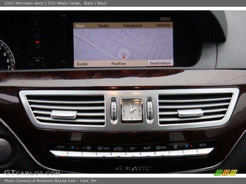 Black / Black 2007 Mercedes-Benz S 550 4Matic Sedan