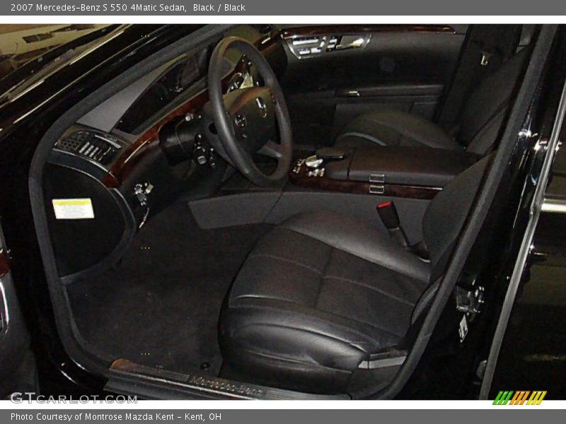 Black / Black 2007 Mercedes-Benz S 550 4Matic Sedan