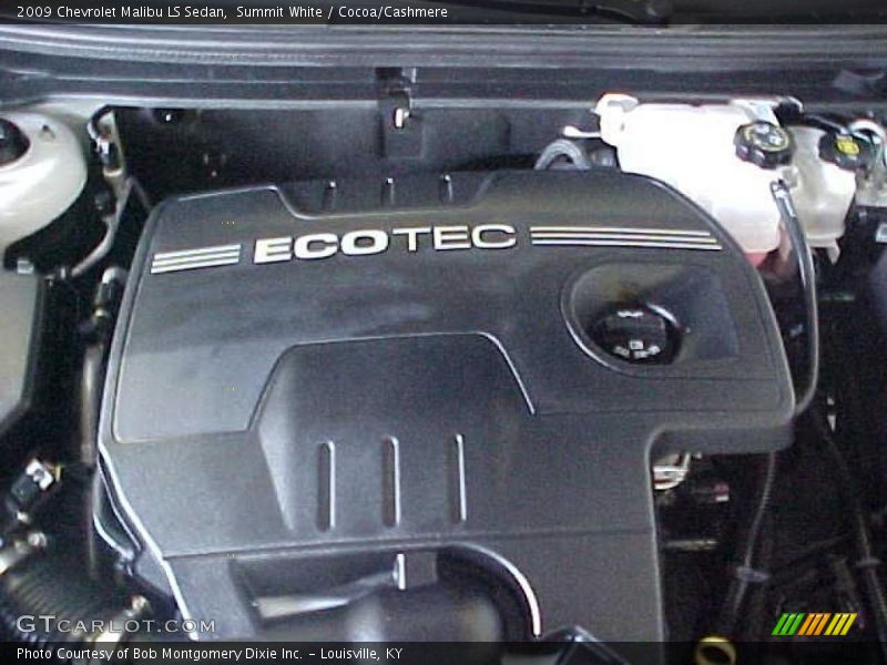 Summit White / Cocoa/Cashmere 2009 Chevrolet Malibu LS Sedan