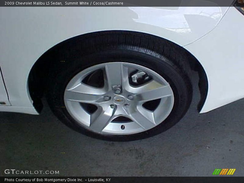Summit White / Cocoa/Cashmere 2009 Chevrolet Malibu LS Sedan