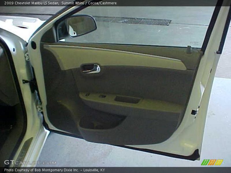 Summit White / Cocoa/Cashmere 2009 Chevrolet Malibu LS Sedan