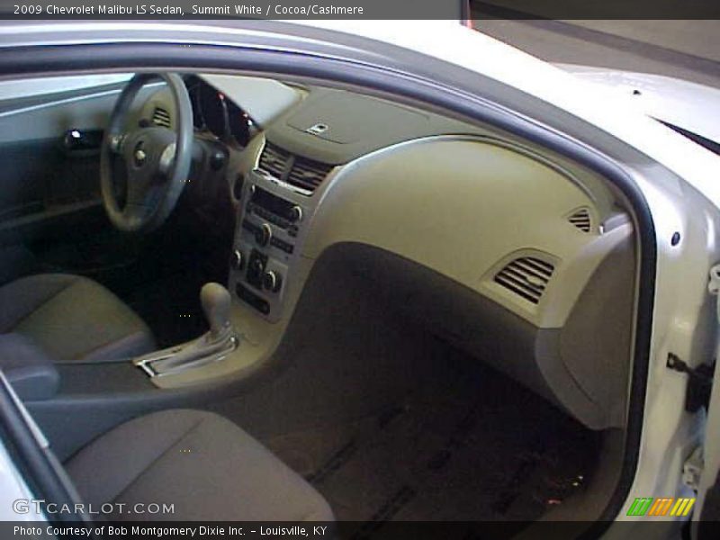 Summit White / Cocoa/Cashmere 2009 Chevrolet Malibu LS Sedan