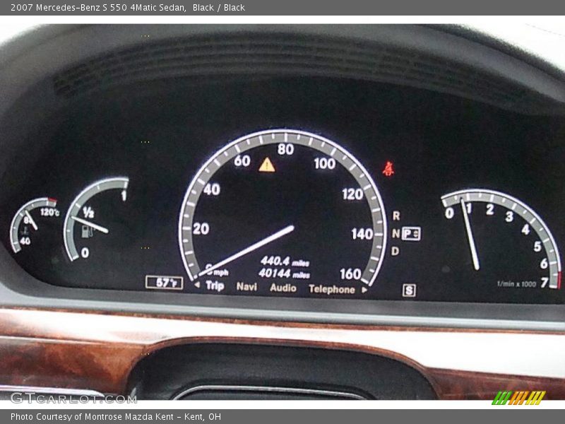 Black / Black 2007 Mercedes-Benz S 550 4Matic Sedan