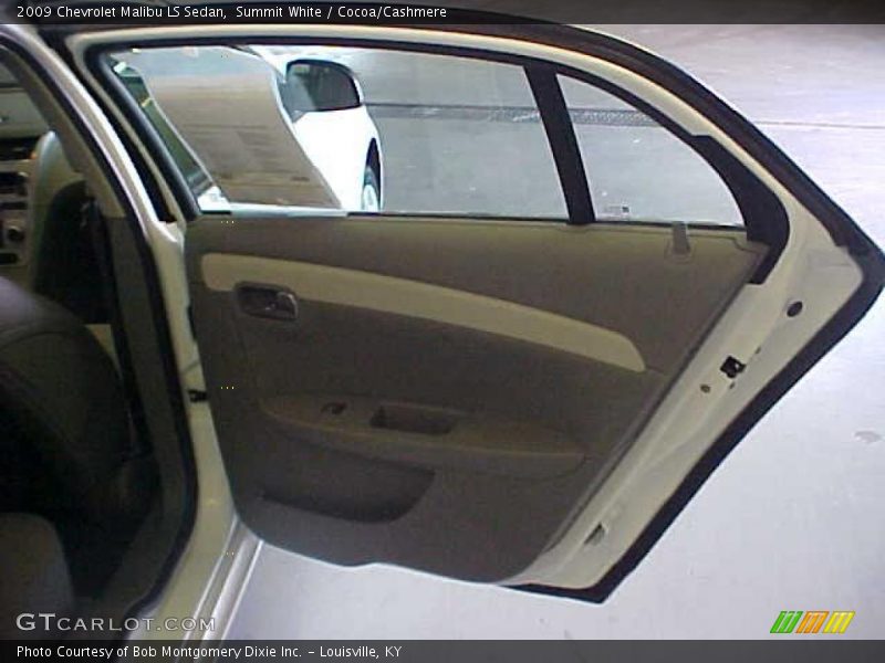 Summit White / Cocoa/Cashmere 2009 Chevrolet Malibu LS Sedan