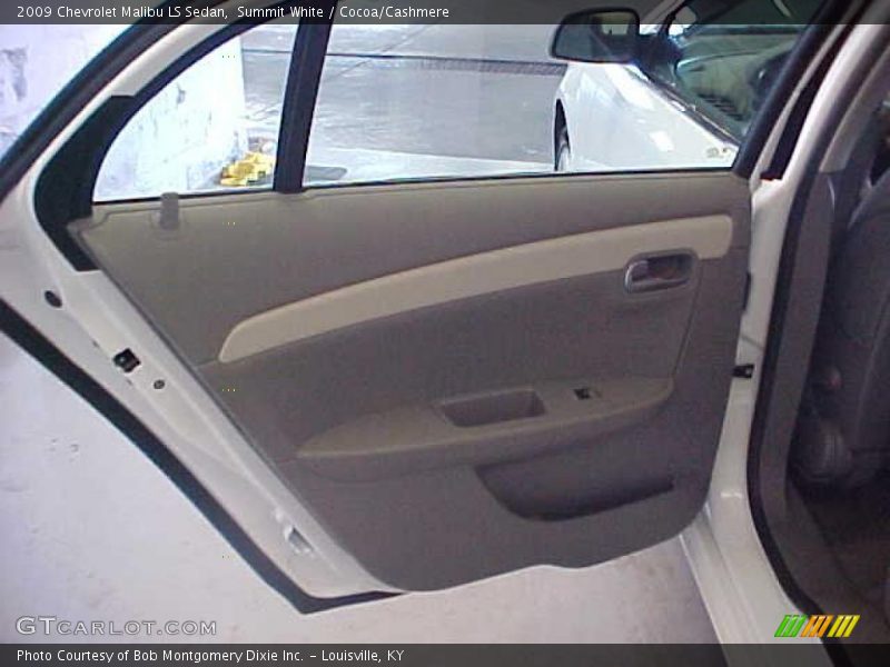 Summit White / Cocoa/Cashmere 2009 Chevrolet Malibu LS Sedan