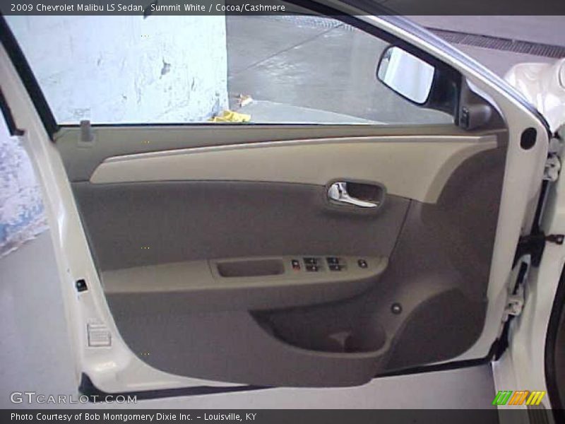 Summit White / Cocoa/Cashmere 2009 Chevrolet Malibu LS Sedan