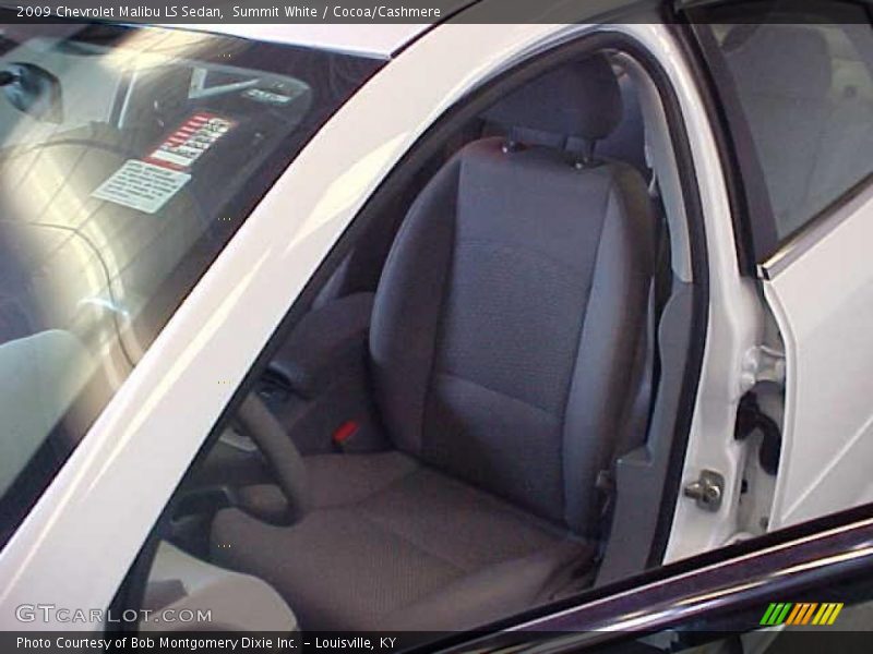 Summit White / Cocoa/Cashmere 2009 Chevrolet Malibu LS Sedan
