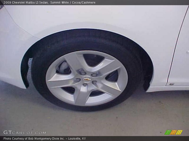 Summit White / Cocoa/Cashmere 2009 Chevrolet Malibu LS Sedan