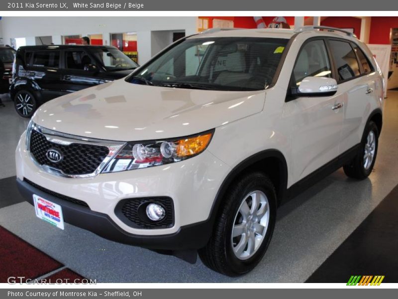 White Sand Beige / Beige 2011 Kia Sorento LX