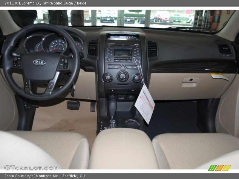 White Sand Beige / Beige 2011 Kia Sorento LX