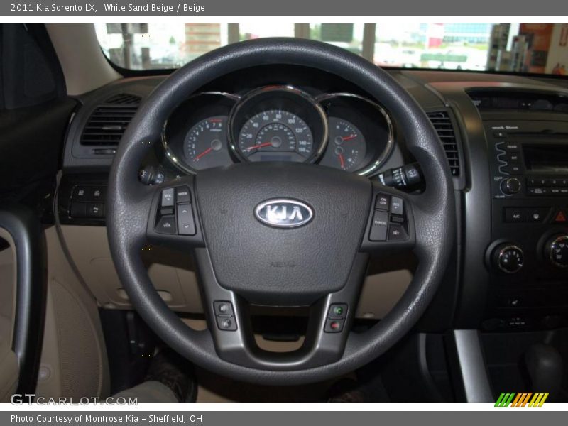 White Sand Beige / Beige 2011 Kia Sorento LX