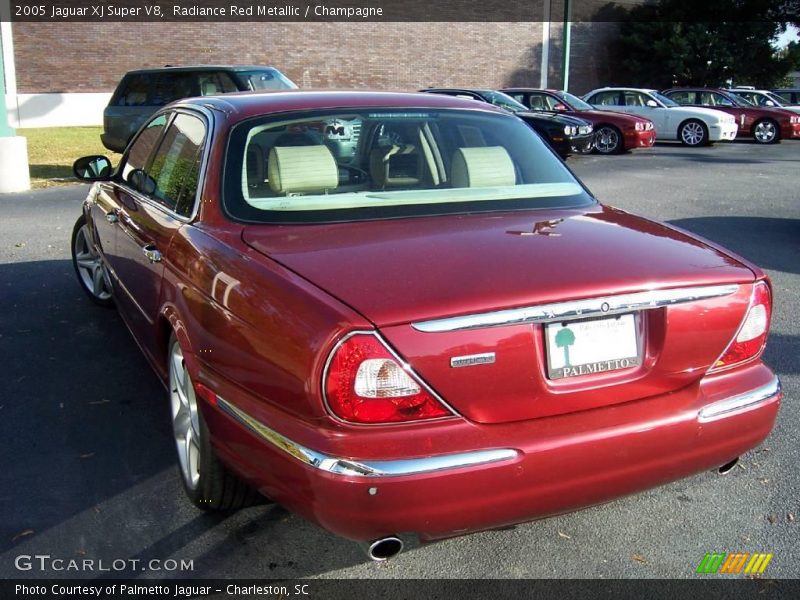 Radiance Red Metallic / Champagne 2005 Jaguar XJ Super V8