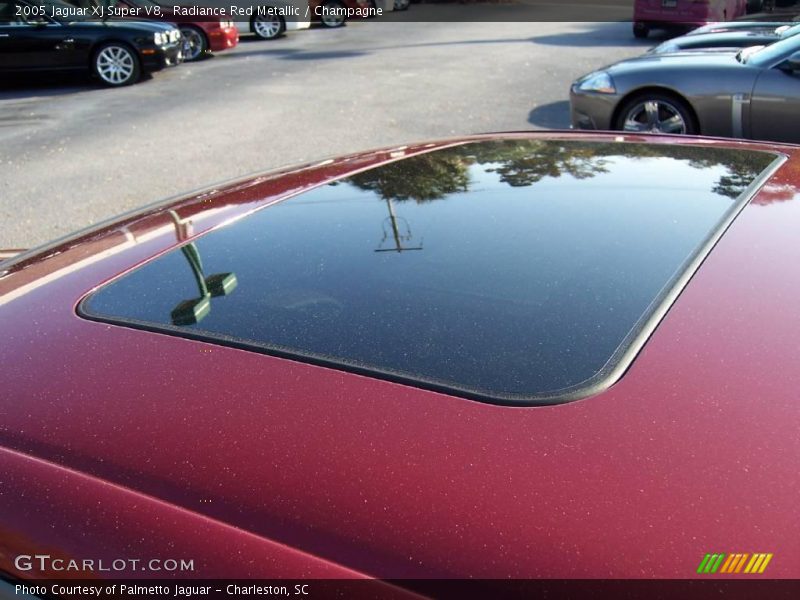 Radiance Red Metallic / Champagne 2005 Jaguar XJ Super V8