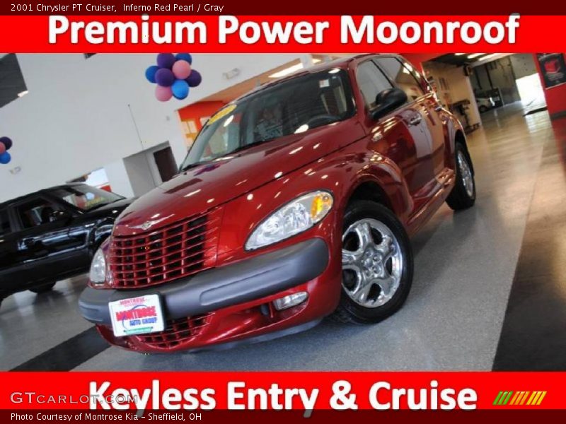 Inferno Red Pearl / Gray 2001 Chrysler PT Cruiser