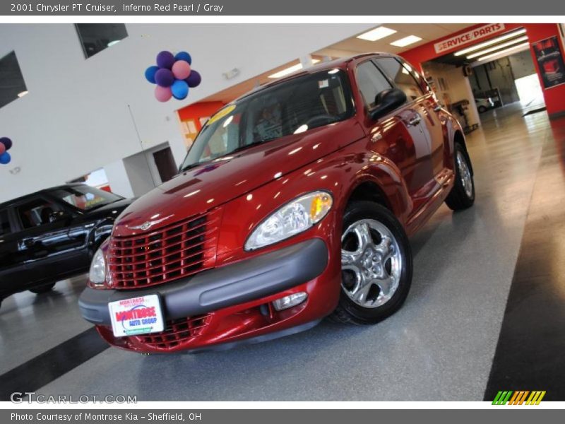 Inferno Red Pearl / Gray 2001 Chrysler PT Cruiser