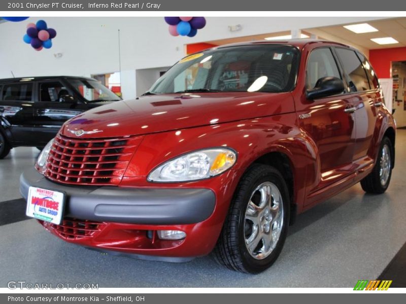 Inferno Red Pearl / Gray 2001 Chrysler PT Cruiser