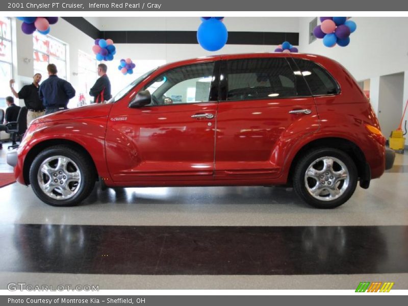 Inferno Red Pearl / Gray 2001 Chrysler PT Cruiser