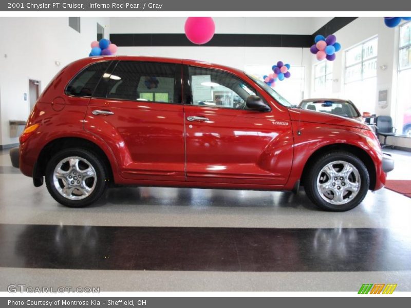 Inferno Red Pearl / Gray 2001 Chrysler PT Cruiser