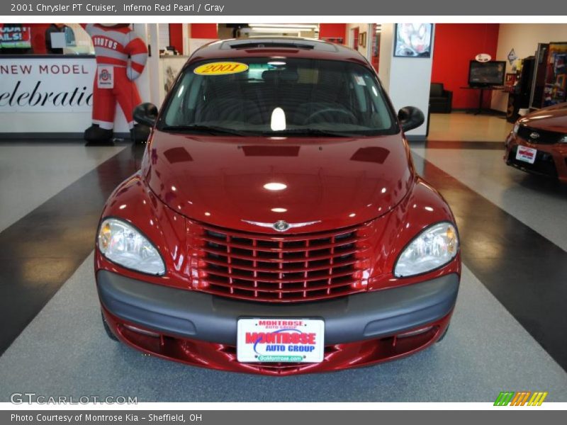 Inferno Red Pearl / Gray 2001 Chrysler PT Cruiser
