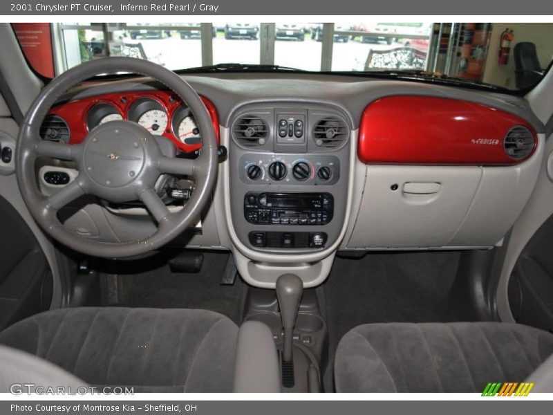 Inferno Red Pearl / Gray 2001 Chrysler PT Cruiser
