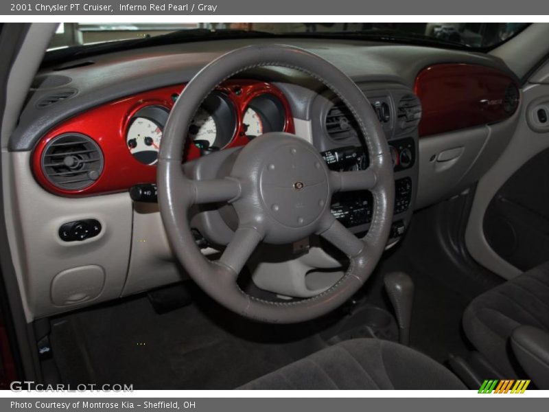 Inferno Red Pearl / Gray 2001 Chrysler PT Cruiser