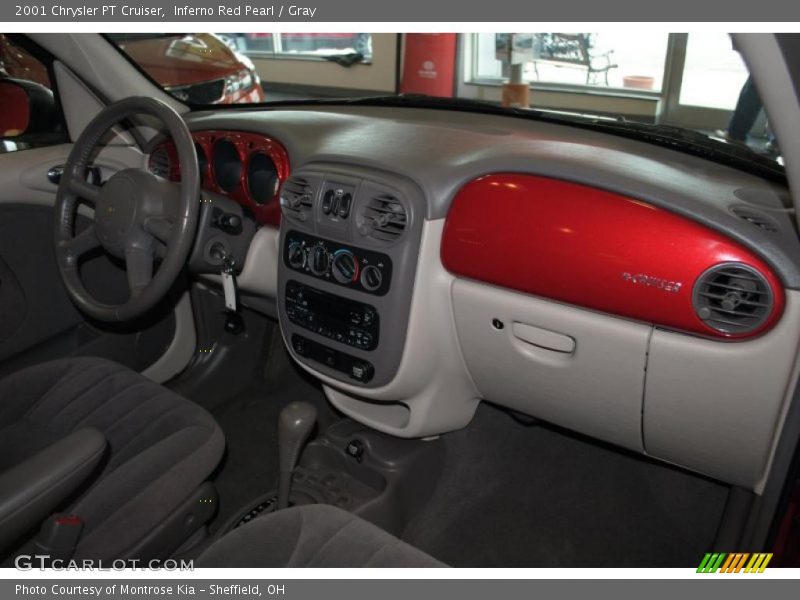 Inferno Red Pearl / Gray 2001 Chrysler PT Cruiser