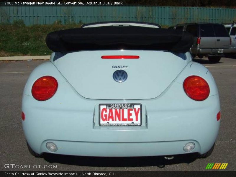 Aquarius Blue / Black 2005 Volkswagen New Beetle GLS Convertible