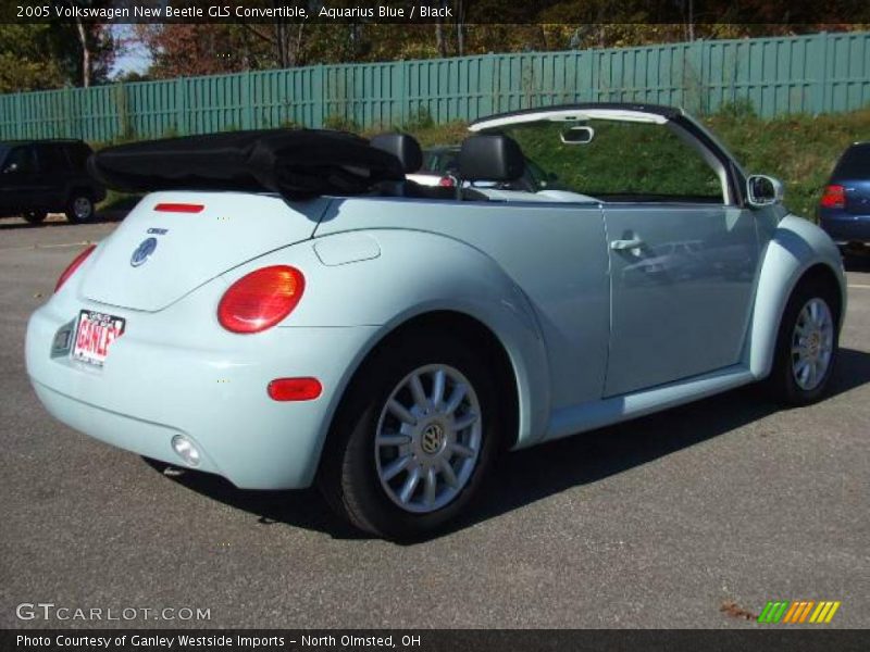 Aquarius Blue / Black 2005 Volkswagen New Beetle GLS Convertible