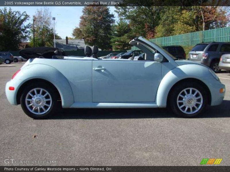 Aquarius Blue / Black 2005 Volkswagen New Beetle GLS Convertible