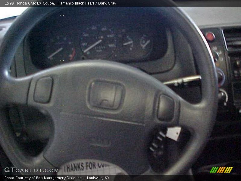 Flamenco Black Pearl / Dark Gray 1999 Honda Civic EX Coupe