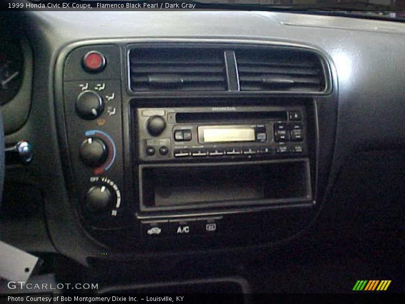 Flamenco Black Pearl / Dark Gray 1999 Honda Civic EX Coupe