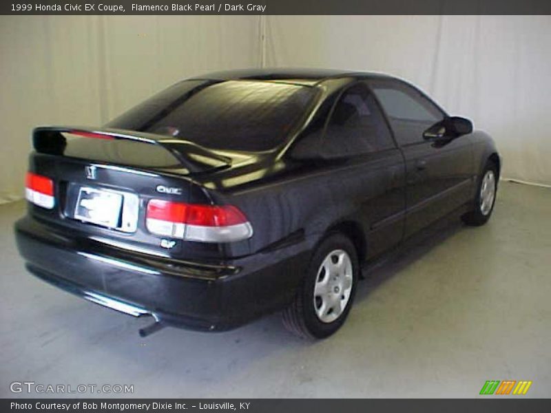 Flamenco Black Pearl / Dark Gray 1999 Honda Civic EX Coupe