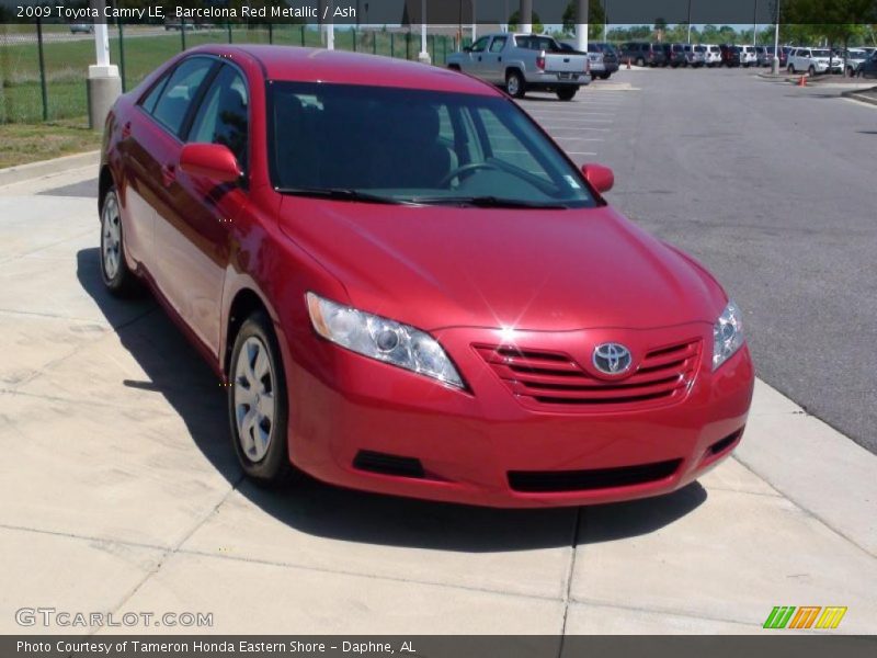 Barcelona Red Metallic / Ash 2009 Toyota Camry LE